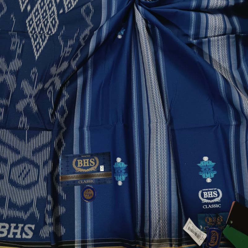 SARUNG BHS CLASSIC GOLD C45 SSH 2 BIRU SONGKET
