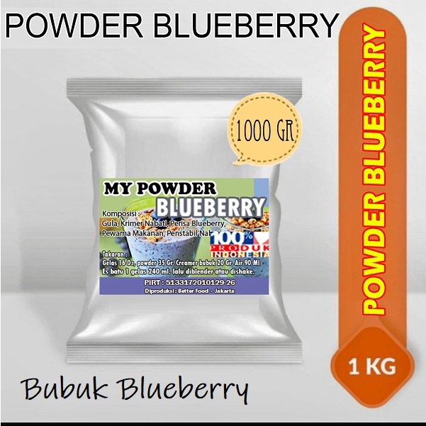 

1 Kg - Powder Reguler rasa Blueberry