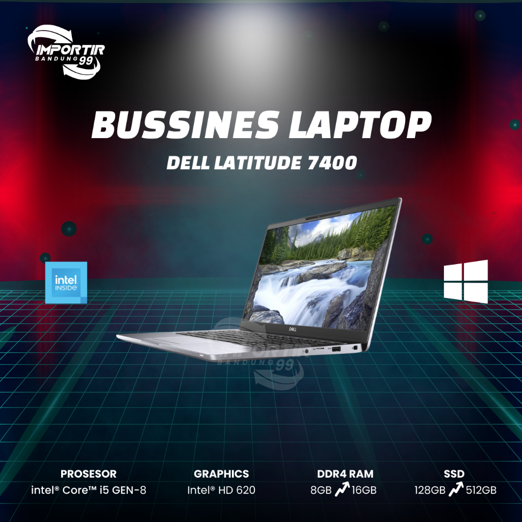Laptop Dell Latitude E7400 Core I5 Gen 8 RAM 8GB SSD 256GB Second Like New Murah Bergaransi