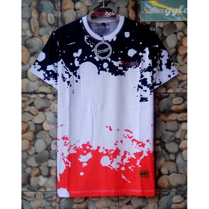 baju pria kaos distro struggle cotton combad 24S FULPRINT