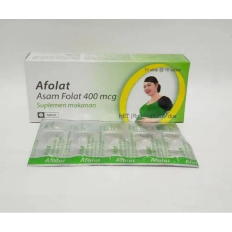 AFOLAT (asam folat 400 mcg) 1 box 10 strip