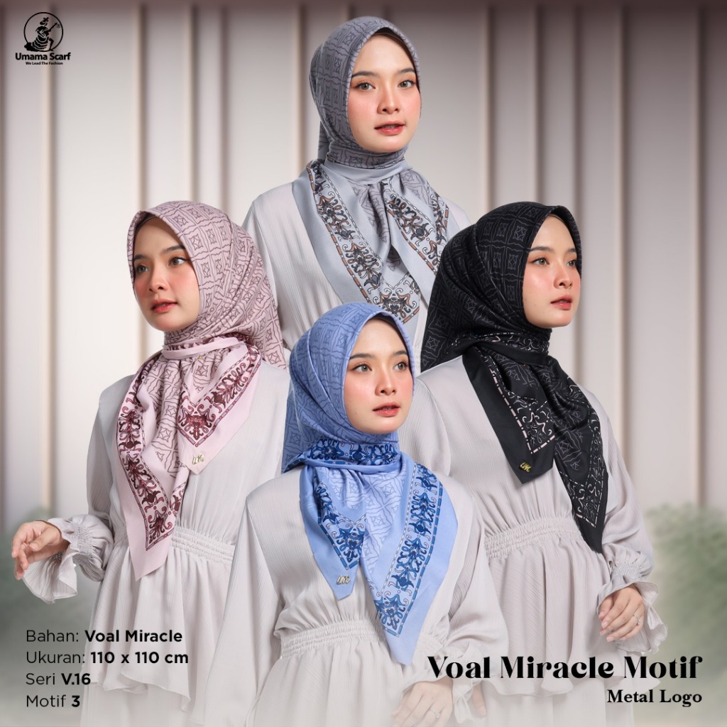 Paket hemat 100rban dapet 4pc Ummama Motif PREMIUM hijab segi empat kerudung