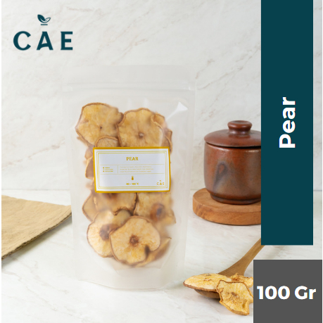 

Dried Pear Slice Buah Pir Kering Iris Dry Fruit Tea Organik Natural Premium Teh 100 Gram