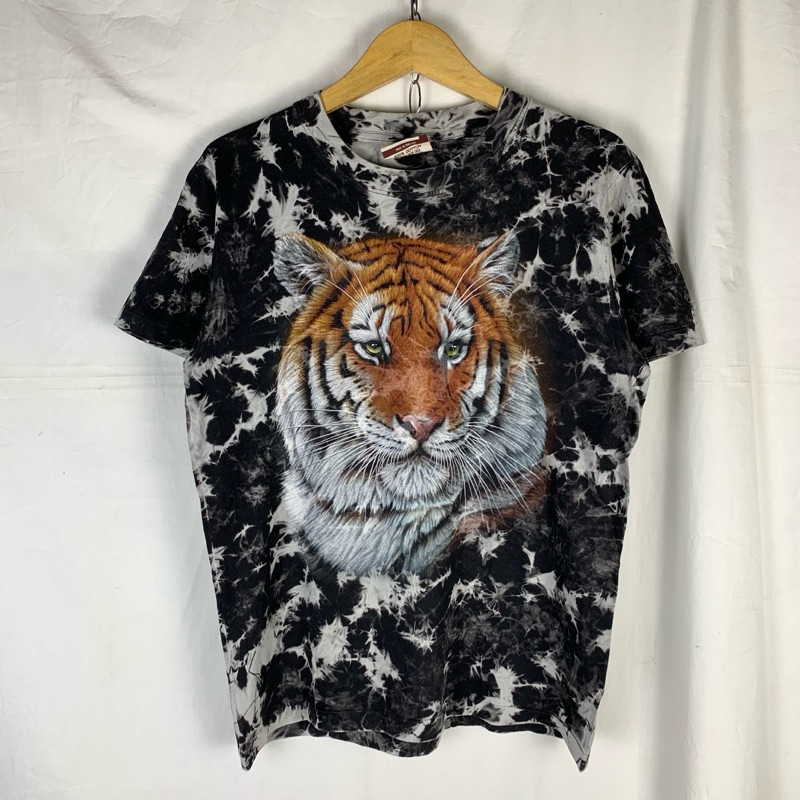 kaos rock eagle tiger tie dye size M