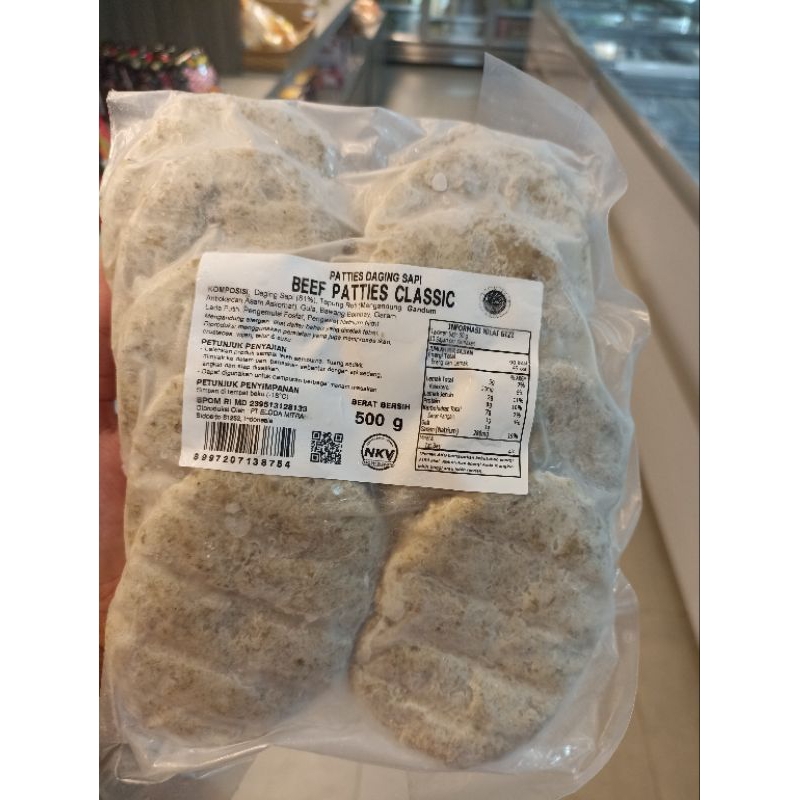 

Beef Patties Classic 500gram 10bj