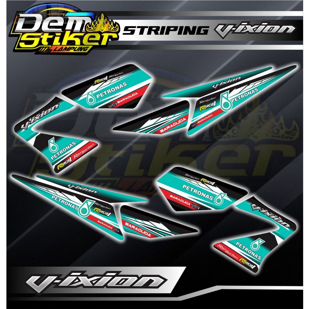 STRIPING VARIASI VIXION OLD PETRONAS / STICKER LIST MOTOR YAMAHA VIXION LAMA PETRONAS TERBARU