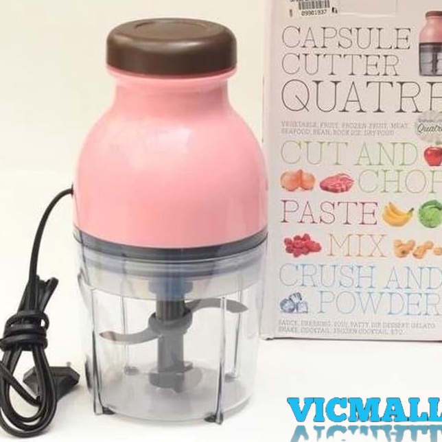 CYe VICMALL  Blender Capsule Listrik Cutter Quatre  Blender Bentuk Kapsul Serbaguna blender mini ble