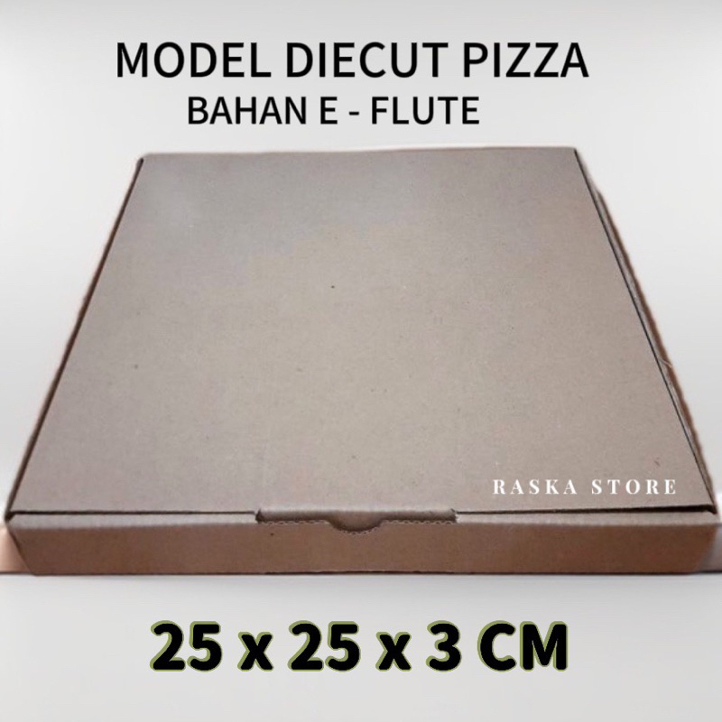 

Kardus-Karton box UK 25 x 25 x 3 Cm Model kardus pizza