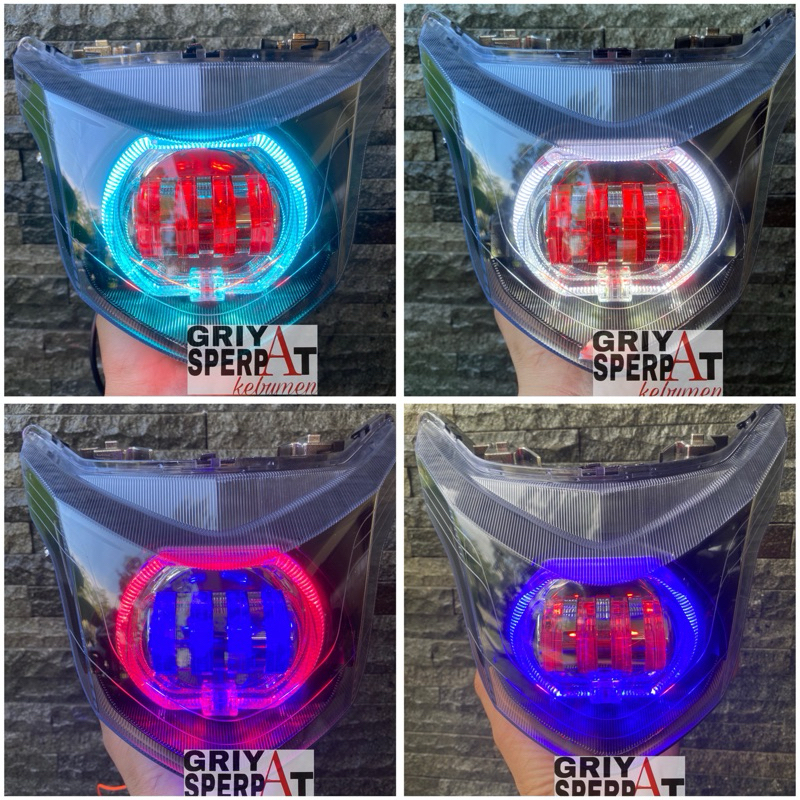 LAMPU DEPAN BEAT POP BILED BILLED PROJIE LED