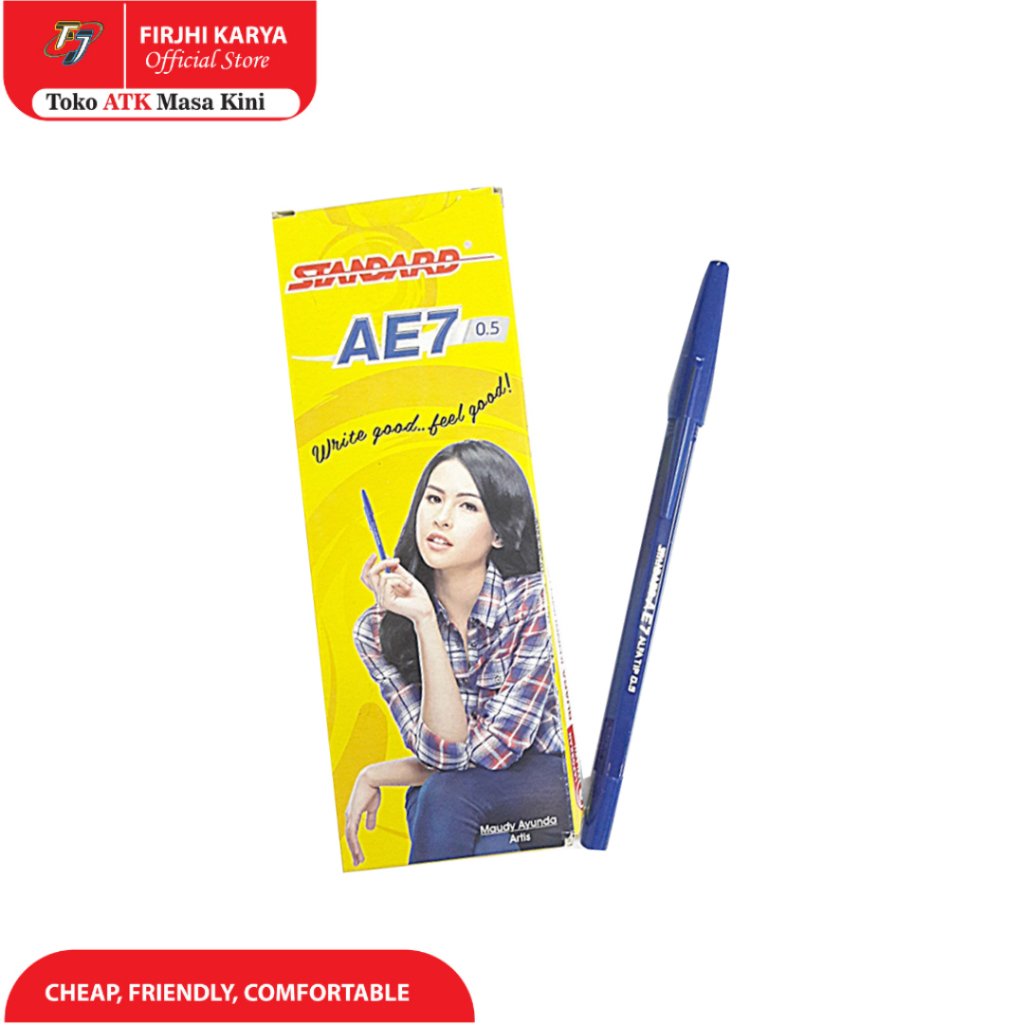 

Pulpen Biru Standar AE7 0.5 mm