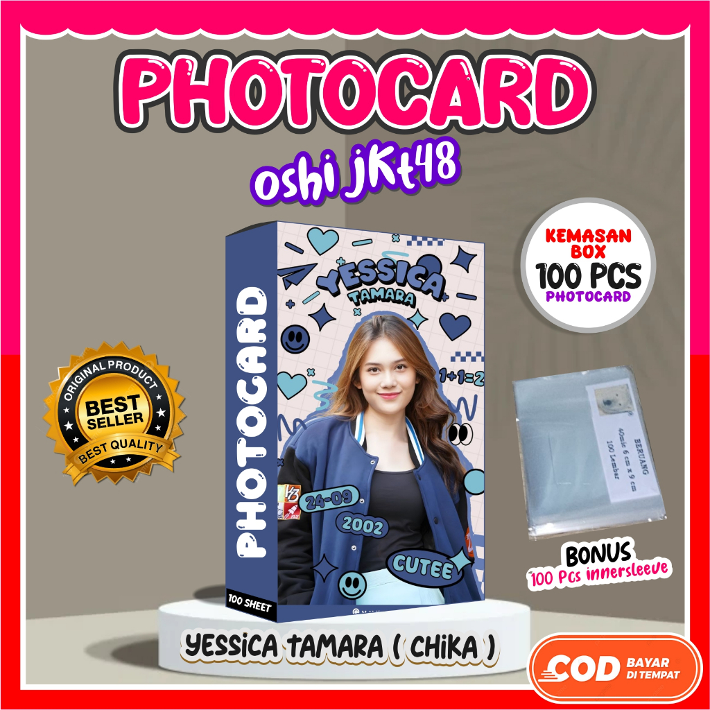 100 Photocard Chika JKT48 GRATIS 100 Innersleeve | OSHI JKT48