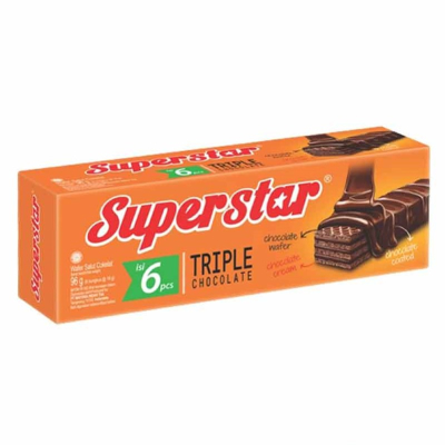 

Superstar Wafer Triple Chocolate 6 x 16 g