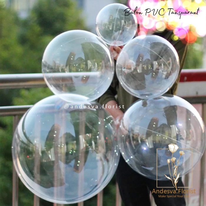 balon bobo tranparan / balon pvc transparan hadiah / balon bobo pvc bening clear bobo / balon dekor 