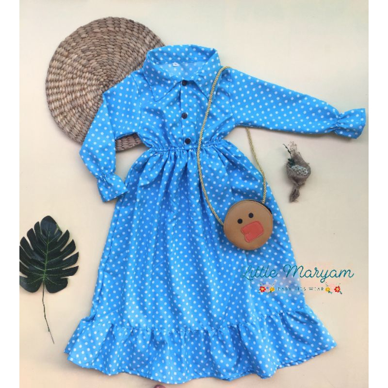 GAMIS ANAK / GAMIS ANAK PEREMPUAN POLKADOT 1-5 TAHUN