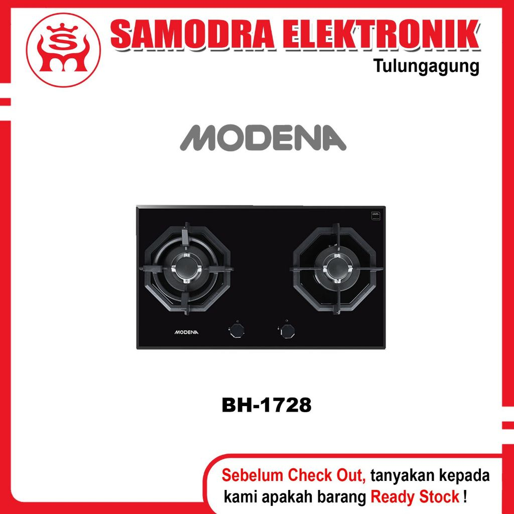 Kompor Tanam MODENA BH-1728 | Kompor Tanam 2 Tungku Modena BH-1728