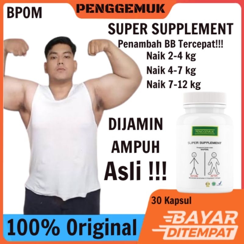 Penggemuk Badan Permanen BPOM Obat Penggemuk Badan Naik 5-15kg Aman Tanpa Efek Samping
