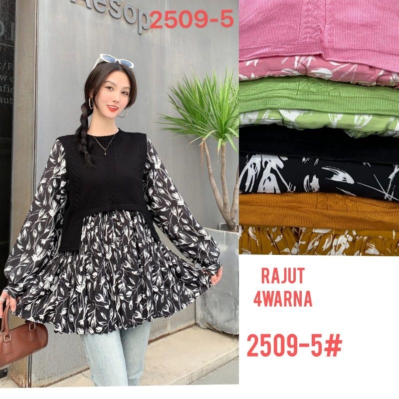 Blouse Tunik Rajut Plisket by Zara Woman