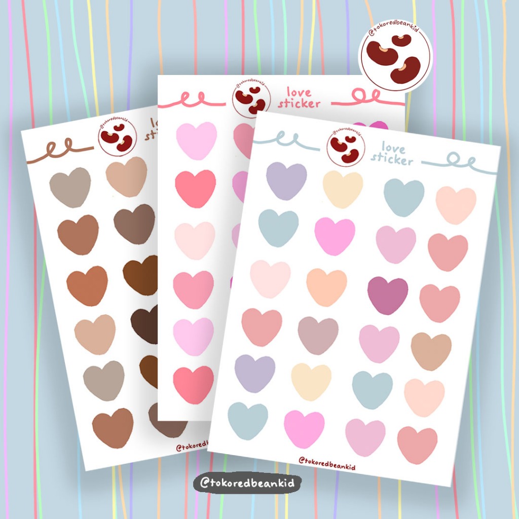 

Love sticker pack | sticker planner | journal sticker | sticker love | bullet journal sticker