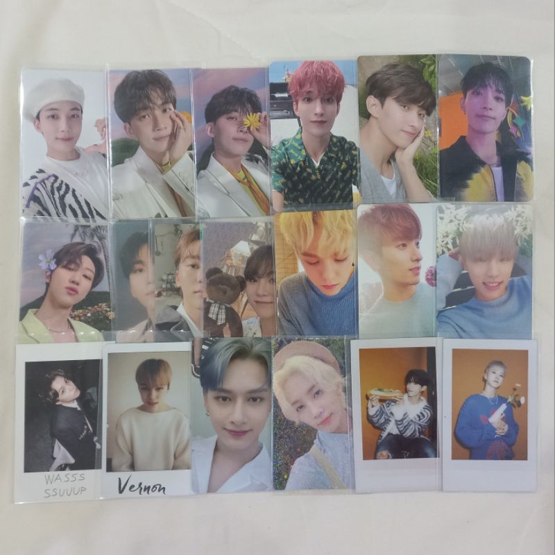 [PROMO] photocard seventeen official jeonghan jun dk carver fml dk vernon weverse wv pob preorder of