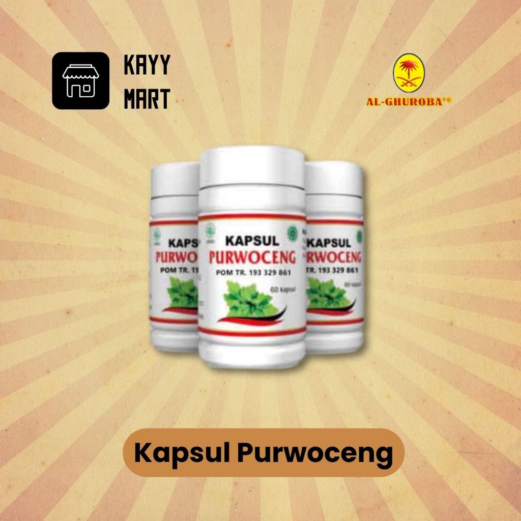 Kapsul Purwoceng Al Ghuroba / UNTUK LEL4KI MAKIN JOSS / Original 100%