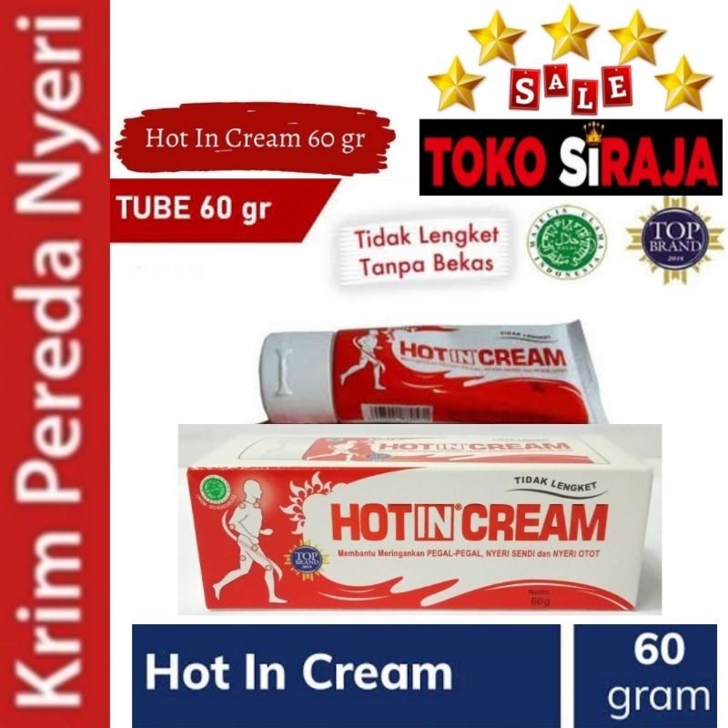 HOTIN CREAM TUBE 60 G / HOT IN CREAM MERAH PUTIH TUBE 60 GRAM / HO TIN ORIGINAL 60 GR