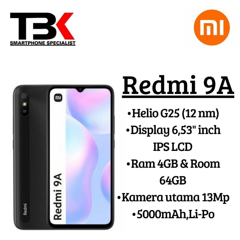 Xiaomi Redmi 9A 4/64GB - 3/32GB Second ori