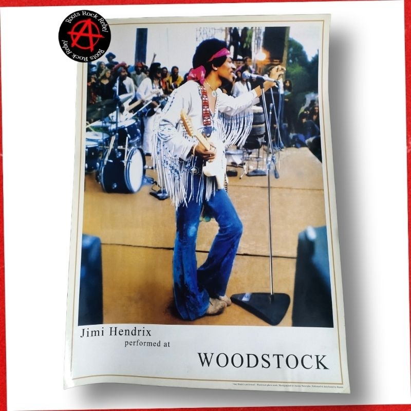 POSTER - JIMI HENDRIX Woodstock '69 (ukuran besar) LEGEND