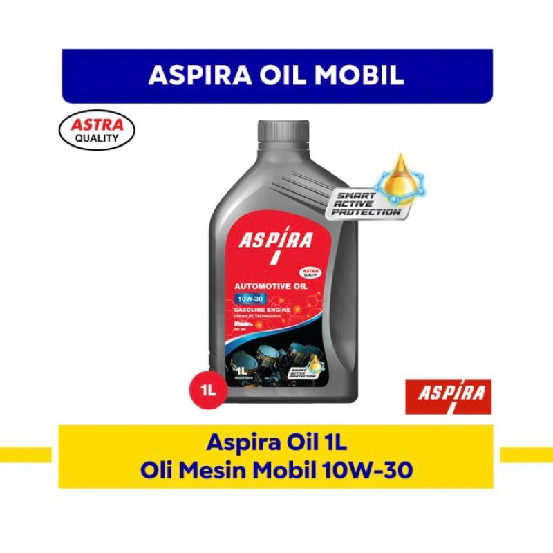 Oli Aspira 10W-30 Untuk Mobil Mesin Bensin | 1 Liter