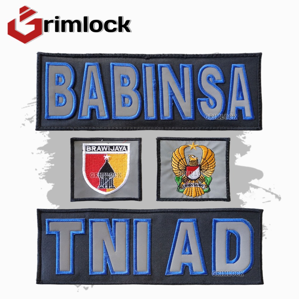 Logo Bordir Brawijaya / Babinsa TNI / Patch Logo Bordir