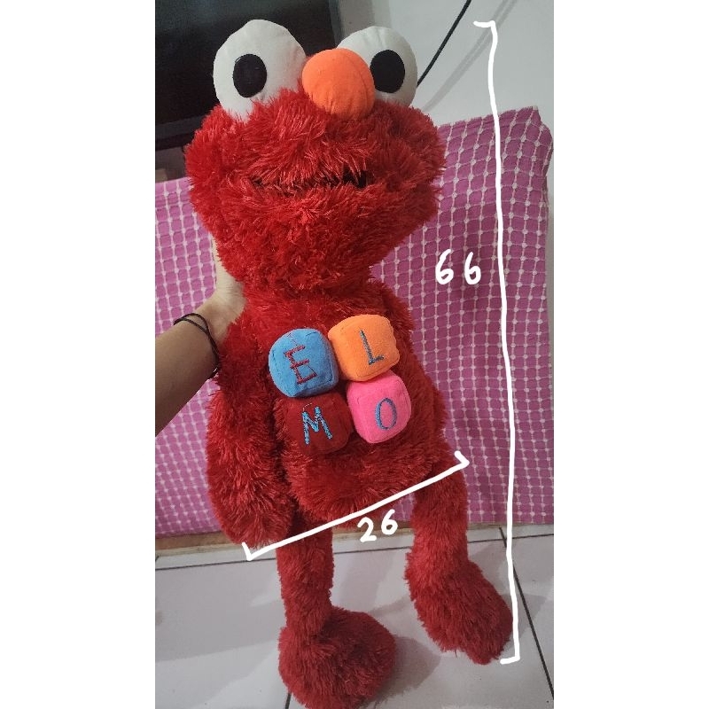 Boneka Elmo Jumbo XL 66 cm (Bekas / Preloved)