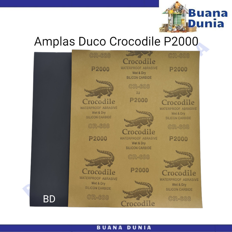 Kertas Amplas Duco CROCODILE No 2000 | Amplas Lembar Kertas Grit 2000