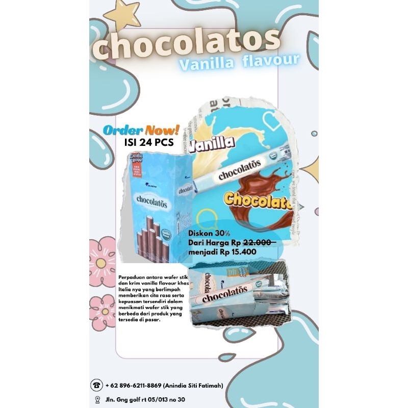 

chocolatos vanilla flavour