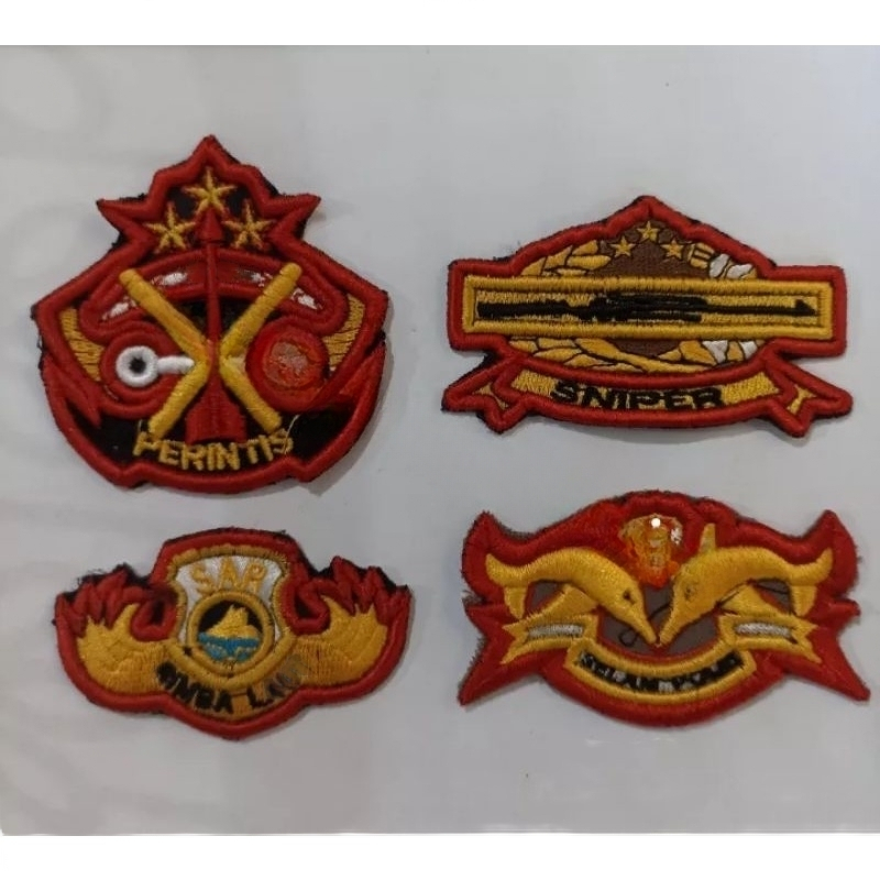 Bordir Timbul Atribut Polri