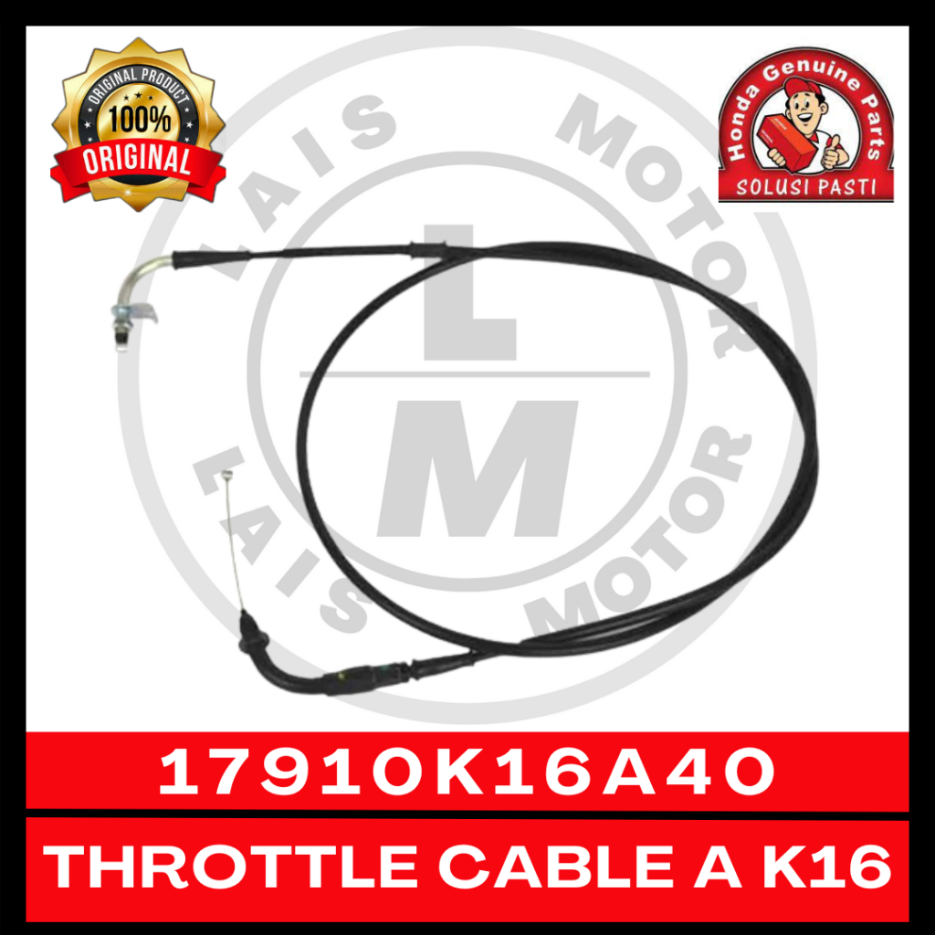 Kabel Gas A K16A40 Scoopy ESP 17910K16A40 Original AHM