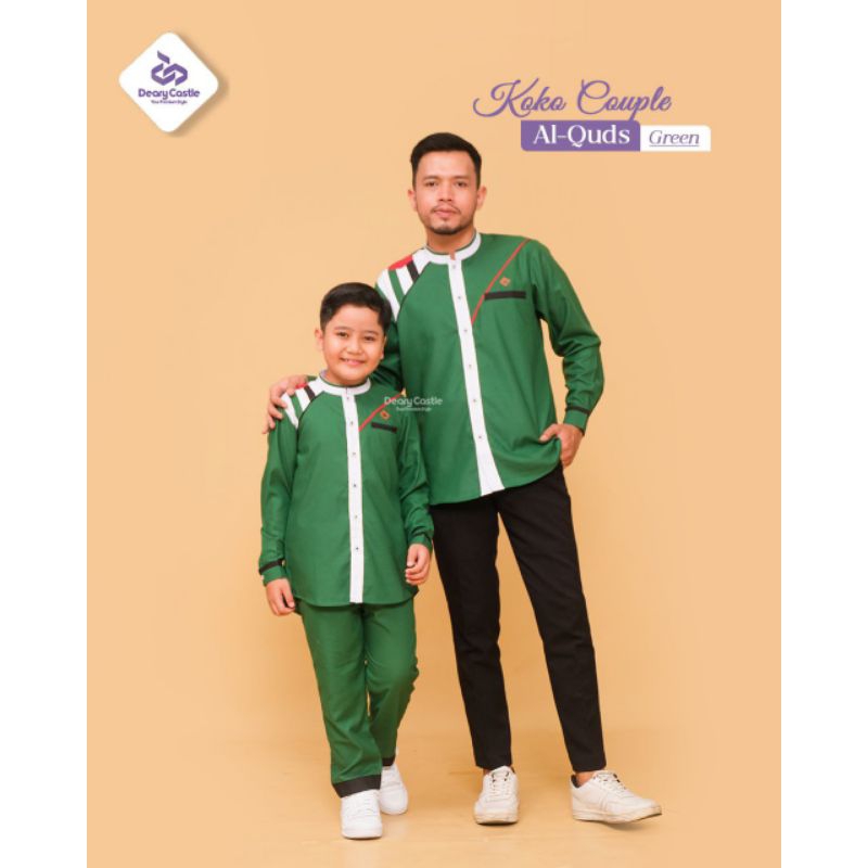 Koko Palestina koko couple hijau al quds Palestina/ koko Palestina/koko dewasa/koko anak/ koko coupl