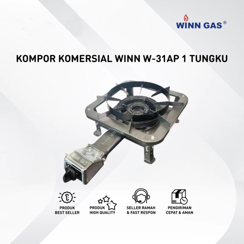 Winn Gas Kompor COR WINN GAS Komersil 1 Tungku 31AP kompor