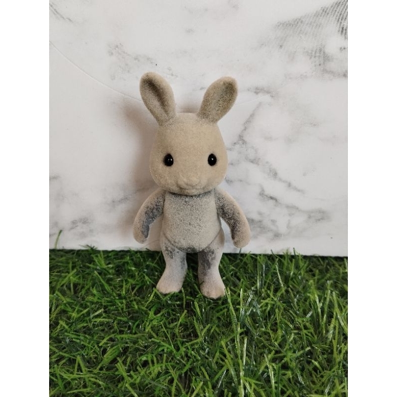 Sylvanian Families Babblebrook Grey Rabbit Father / Mother Preloved