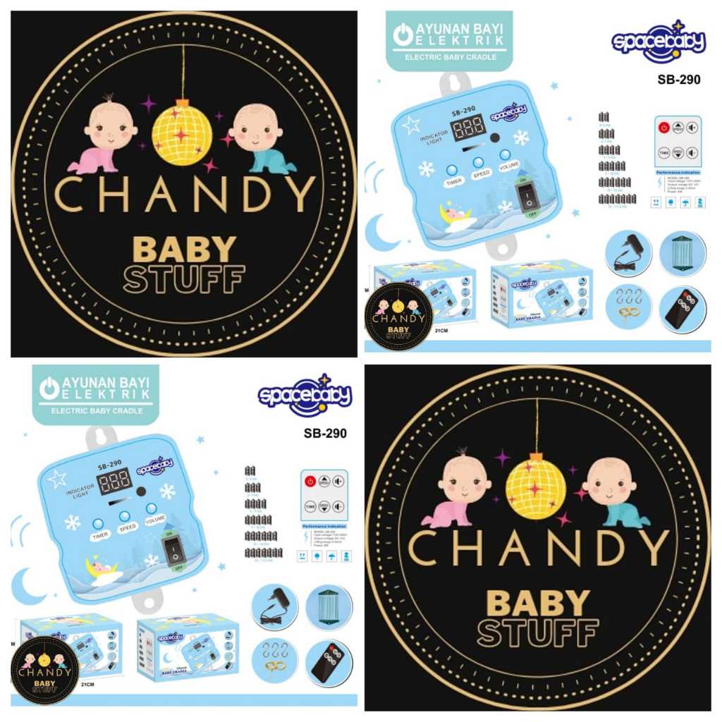 MESIN AYUNAN ELEKTRIK BAYI NEW SB 290 /SB 285 dan SB 289A REMOTE BABY CRADLE