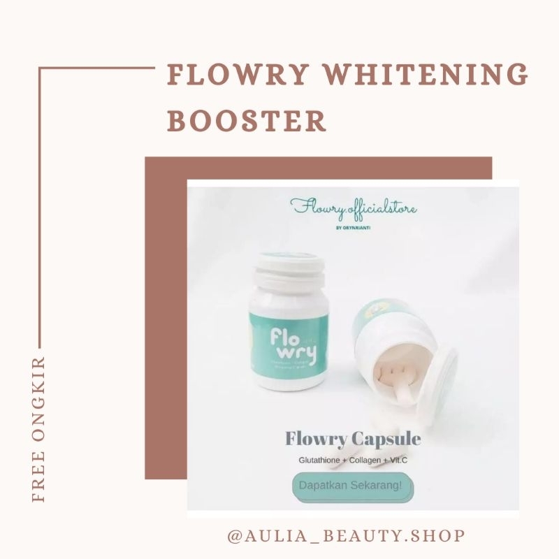 Flowry Whitening Booster Kapsul // Suplemen Pemutih Badan