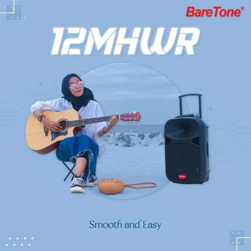 SPEAKER PORTABLE BARETONE 12 INCH MAX12MHWR MAX12 MHWR MAX 12MHWR speaker untuk gitar bisa bluetooth