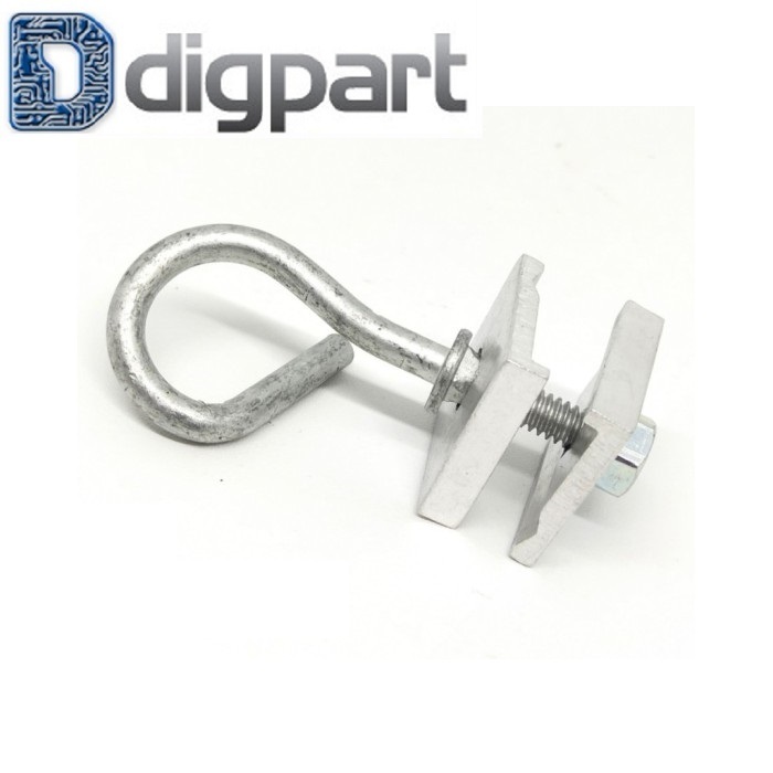 Q Span Clamp Pengait Clamp Tiang FTTH FO Aksesoris Kabel Fiber Optik