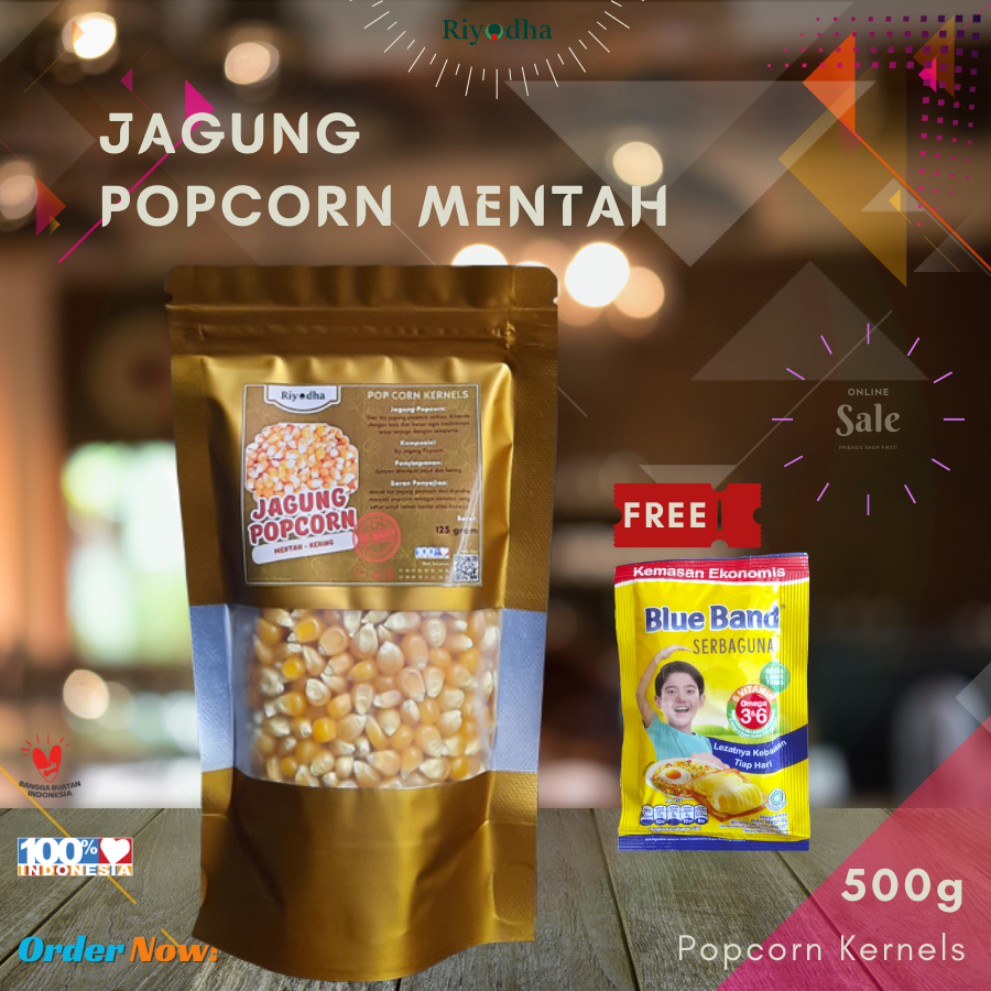 

Jagung Popcorn / Popcorn Kernels 500g