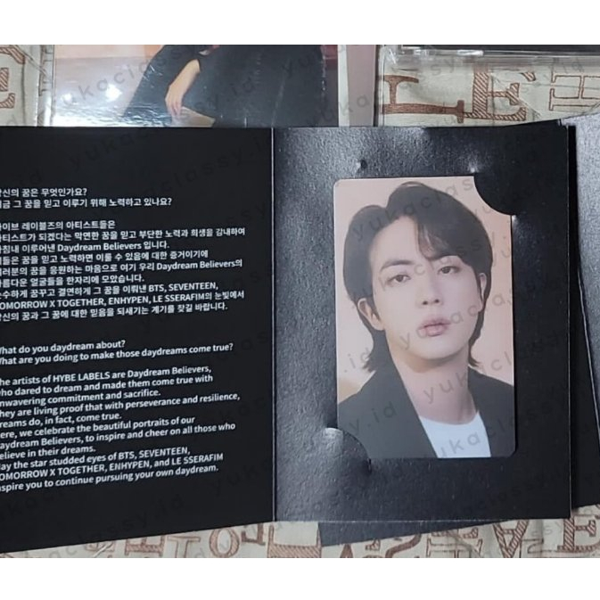 [READY STOCK] BTS JIN PHOTO TICKET HYBE INSIGHT DAYDREAM EXHIBITION