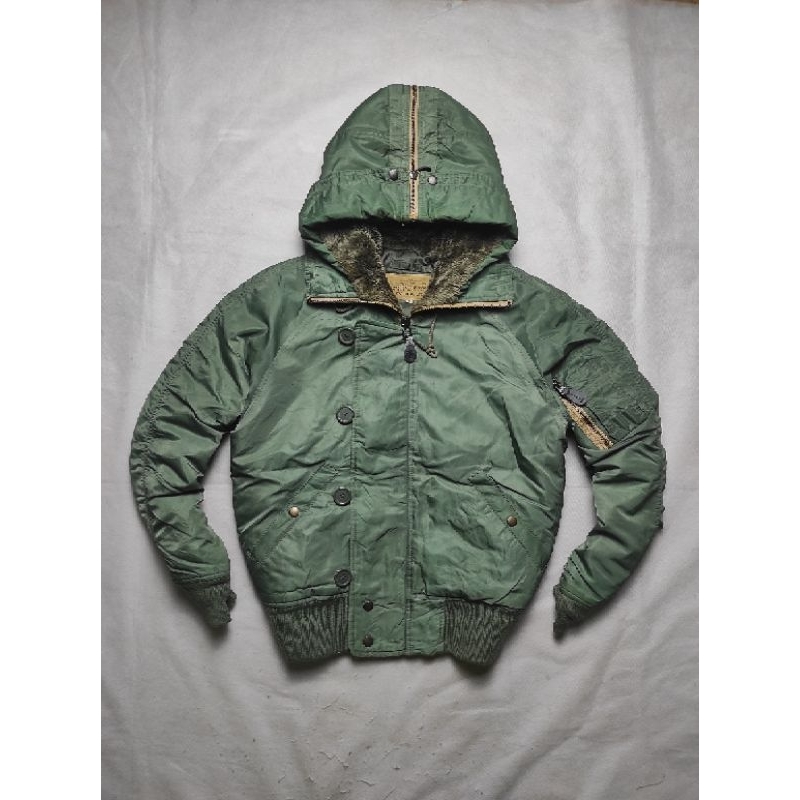 Vintage N2B Avirex Bomber Hoodie Jacket