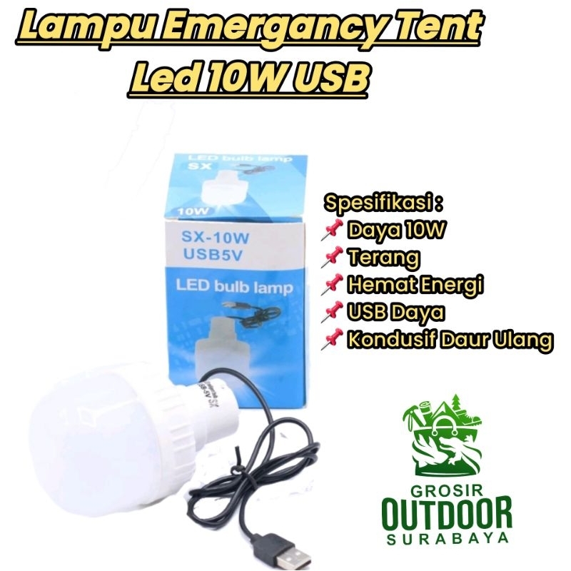 LAMPU BOHLAM LED USB 10WATT / BOHLAM USB 8WATT / LAMPU BOHLAM 10W / BOHLAM USB