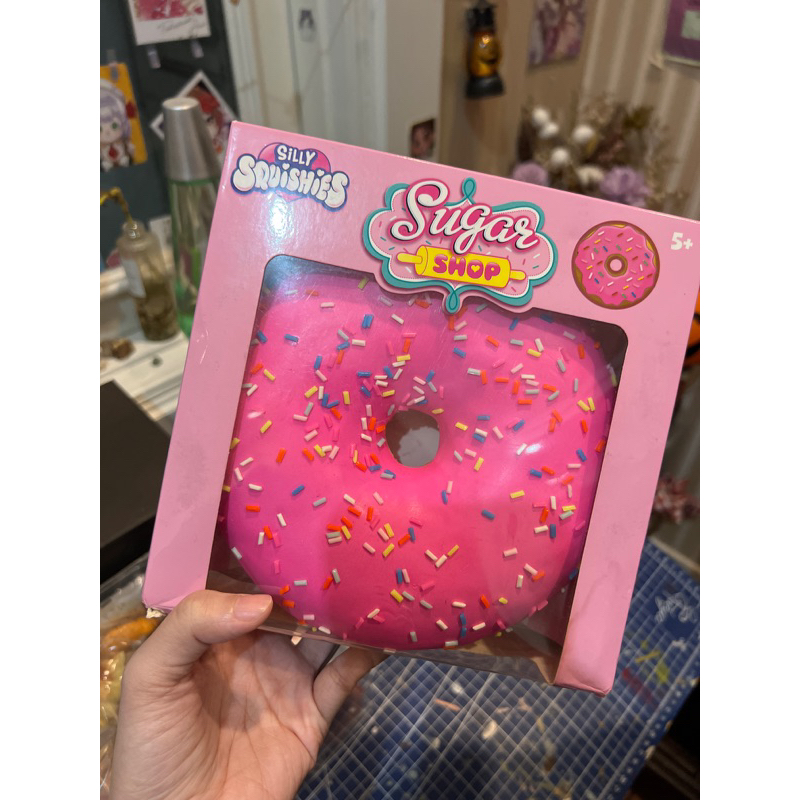silly squishies jumbo donut squishy pink