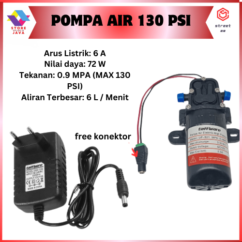 Pompa Air Dc 12 Volt? 72w 130psi 4.0 L/Min Sanyo Mini Termurah Pompa Air Elektrik High Pressure 12v 