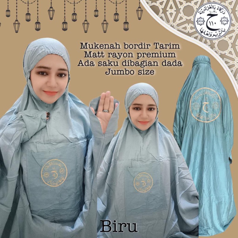 Mukena Rayon Tarim Bordir Terompah