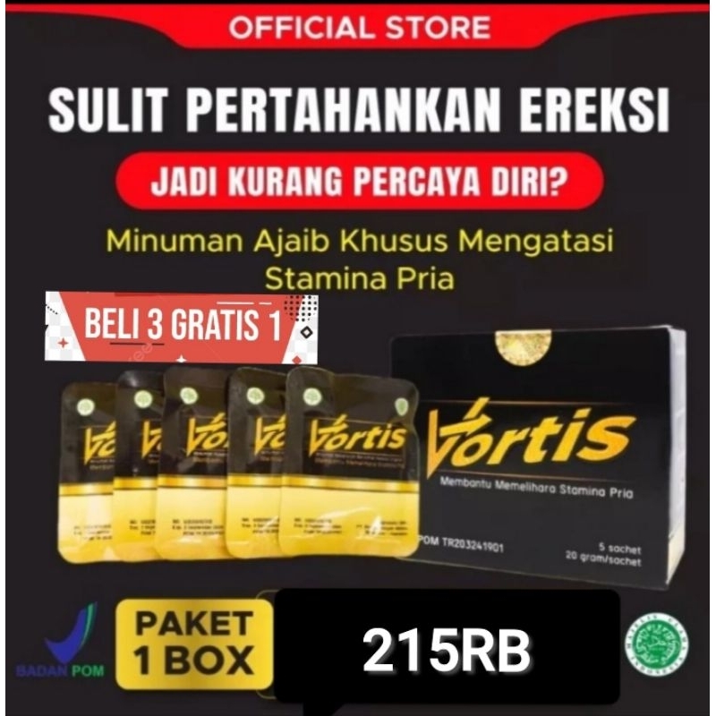 Vortis Herbal Alami Ampuh Atasi Loyo Bikin Puas Dr yusuf Bachmid BPOM original