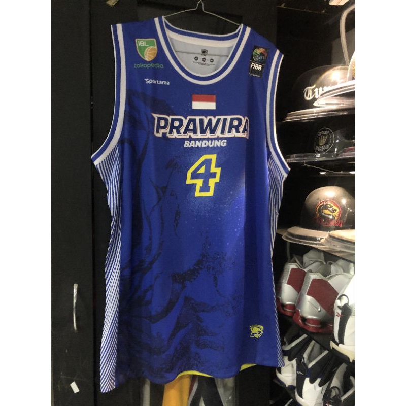 Jersey basket Ibl Prawira bandung Abraham Damar jersey ibl prawira harum bandung